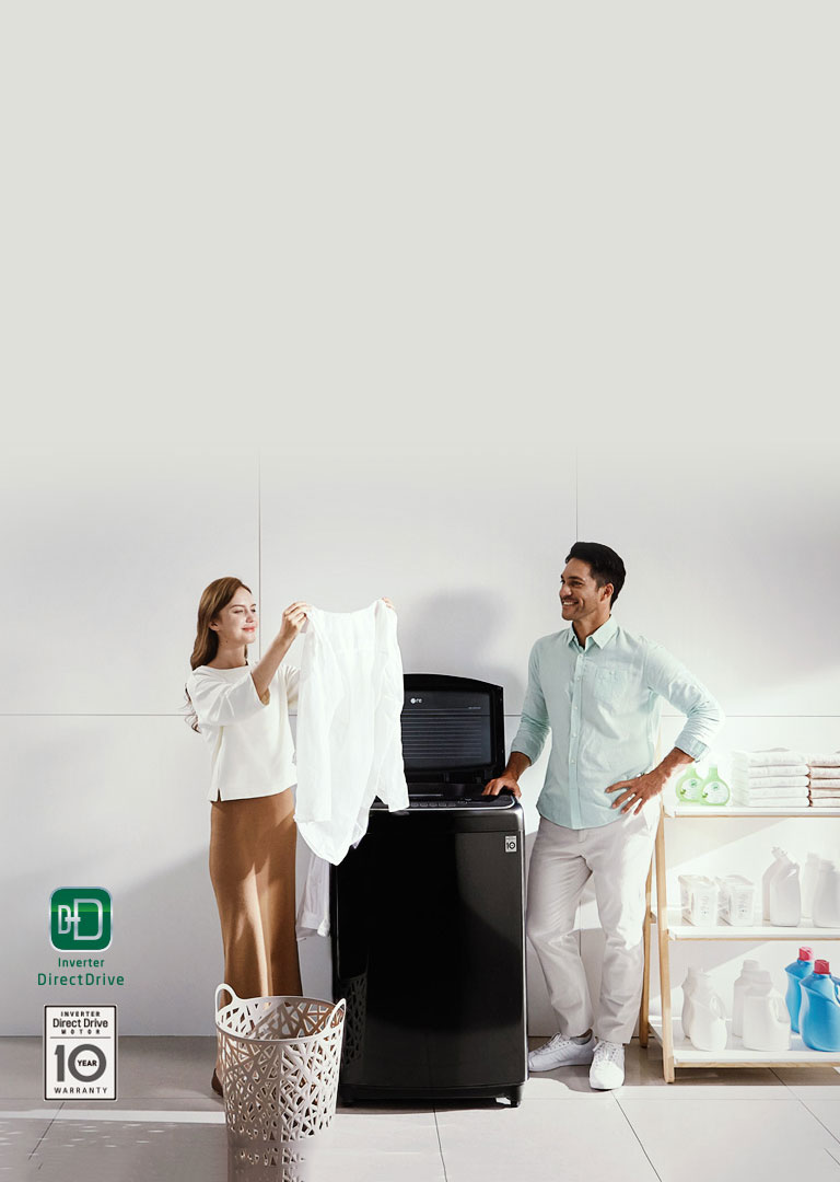 Energy Efficient Top Load Washing Machines with LG ThinQ