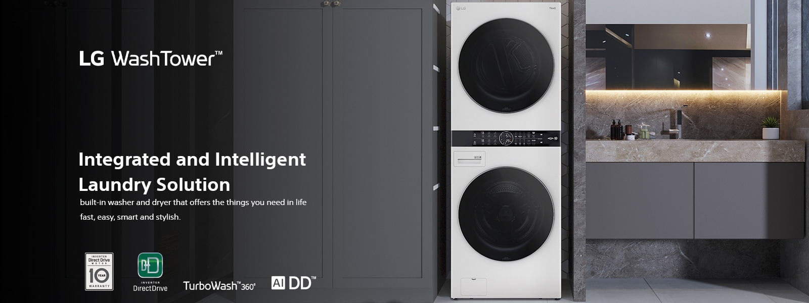 LG WashTower™ - Stackable Washer Dryer | LG Levant