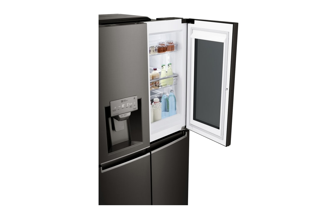 LG InstaView Door-in-Door™, Four Door Refrigerator, 889L Gross Capacity with HygieneFRESH+™, Black Stainless Color, GRX-334DPB, thumbnail 7