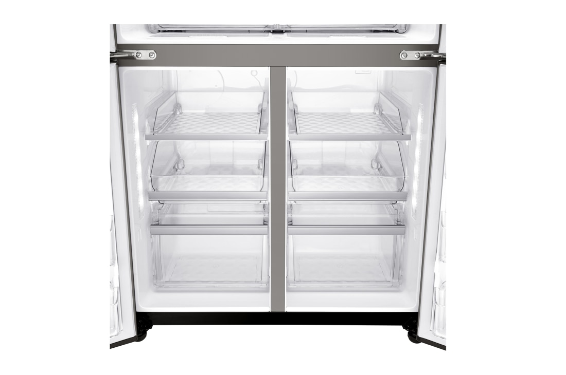 LG InstaView Door-in-Door™, Four Door Refrigerator, 889L Gross Capacity with HygieneFRESH+™, Black Stainless Color, GRX-334DPB, thumbnail 12