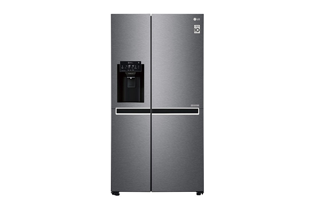 LG Side by Side Refrigerator, 668L Gross Capacity, SmartThinQ™, Inverter Linear Compressor, Silver Color, GCL-267PXL, GCL-267PXL