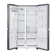 LG Side by Side Refrigerator, 668L Gross Capacity, SmartThinQ™, Inverter Linear Compressor, Silver Color, GCL-267PXL, GCL-267PXL, thumbnail 3
