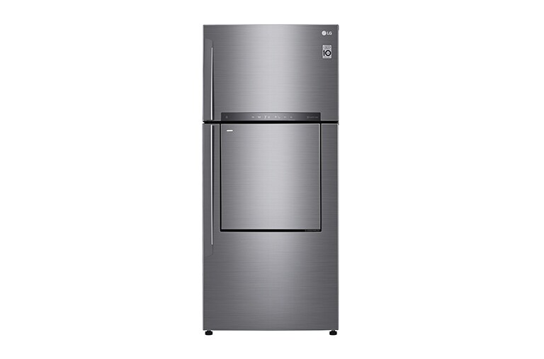 LG Top Mount Refrigerator 549L Gross Capacity, Inverter Linear Compressor, Door Cooling+™, Platinum Silver Color, GND-755HLL, thumbnail 2