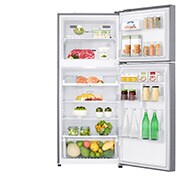LG Top freezer Refrigerator 427L Gross Capacity, Dark Graphite Steel Color, Inverter Compressor, GNB-532D, thumbnail 3