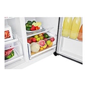LG Side-By-Side Fridge, 679L Gross Capacity, Inverter Linear Compressor, External Control, Dark Graphite Color, GCB-267VDL, thumbnail 3