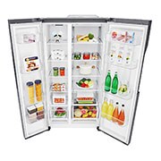 LG Side-By-Side Fridge, 679L Gross Capacity, Inverter Linear Compressor, External Control, Dark Graphite Color, GCB-267VDL, thumbnail 6