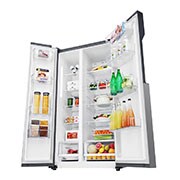 LG Side-By-Side Fridge, 679L Gross Capacity, Inverter Linear Compressor, External Control, Dark Graphite Color, GCB-267VDL, thumbnail 9