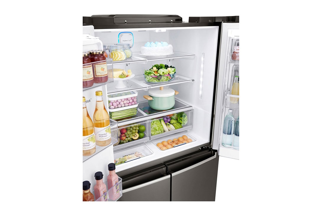 LG InstaView Door-in-Door, Four Door Refrigerator, 705L Gross Capacity, GRX-274DPBC, GRX-274DPBC, thumbnail 9
