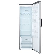 LG 384L LINEARCooling™ 1 Door  Refrigerator in Stainless Steel Finish, Front Open view, GC-F511ELDM, thumbnail 3