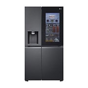 LG InstaView™  611L Door In Door  Refrigerator, UVnano™, LINEARCooling™, ThinQ™ in Matte Black color, GCX-287TNB, GCX-287TNB, thumbnail 1