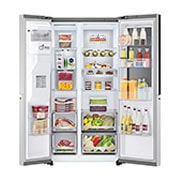 LG InstaView™ 611L Door In Door Refrigerator, UVnano™, LINEARCooling™, ThinQ™ in Silver color, GCX-287TNS, GCX-287TVS, thumbnail 2