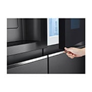 LG InstaView™ 611L Door In Door Refrigerator, UVnano™, LINEARCooling™, ThinQ™ in Silver color, GCX-287TNS, GCX-287TVS, thumbnail 5