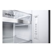LG InstaView™ ThinQ™ 598L Side by Side Refrigerator, UVnano™, LINEARCooling™, ThinQ™ in Silver color, utility box view, GCX-287TNSI, thumbnail 9