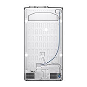 LG InstaView™ ThinQ™ 598L Side by Side Refrigerator, UVnano™, LINEARCooling™, ThinQ™ in Silver color, back view, GCX-287TNSI, thumbnail 15