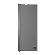 LG Side by Side 643L Refrigerator, Inverter Compressor, Multi AirFlow, Express Cool, Smart Diagnosis™, Dark Graphite color, side view, GCB-287DVE, thumbnail 10