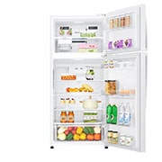 LG Top freezer Refrigerator 516L Gross Capacity, Smart Inverter Compressor, DoorCooling+™, White Color, GNM-705HWI, GNM-705HWI, thumbnail 2