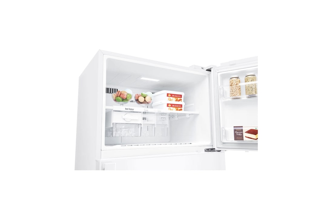 LG Top freezer Refrigerator 516L Gross Capacity, Smart Inverter Compressor, DoorCooling+™, White Color, GNM-705HWI, GNM-705HWI, thumbnail 3