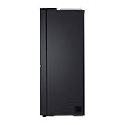LG Side by Side 647L Refrigerator, Inverter Compressor, Multi AirFlow, Express Cool, Smart Diagnosis™, Black Glass color, side view, GCB-287GNWB, thumbnail 14