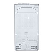 LG Side by Side 647L Refrigerator, Inverter Compressor, Multi AirFlow, Express Cool, Smart Diagnosis™, Black Glass color, back view, GCB-287GNWB, thumbnail 15