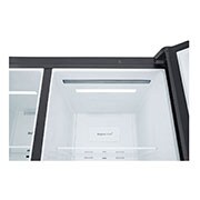 LG Side by Side 647L Refrigerator, Inverter Compressor, Multi AirFlow, Express Cool, Smart Diagnosis™, Black Glass color, LED view , GCB-287GNWB, thumbnail 15