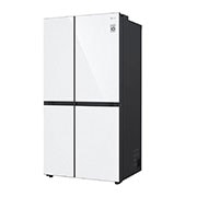 LG Side by Side 647L Refrigerator, Inverter Compressor, Multi AirFlow, Express Cool, Smart Diagnosis™, White Glass color, right side view, GCB-287GNWC, thumbnail 13