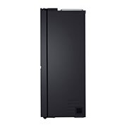 LG Side by Side 647L Refrigerator, Inverter Compressor, Multi AirFlow, Express Cool, Smart Diagnosis™, White Glass color, side view, GCB-287GNWC, thumbnail 14