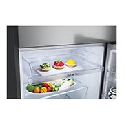 LG Top freezer 423L Gross Capacity, Inverter , Silver, detail view of pull-out tray, GNB-582GVLP, thumbnail 8