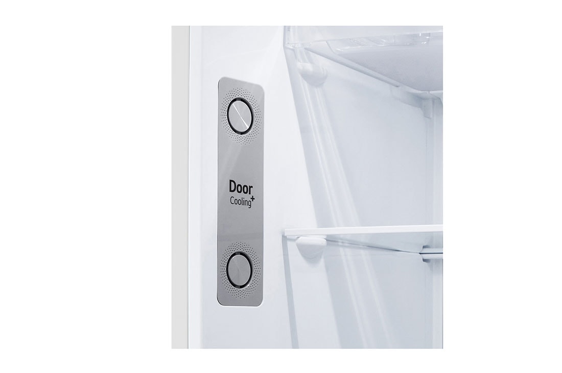 LG Top freezer Refrigerator 423L Gross Capacity, Smart Inverter™ , White Color, detail view of temperature control knob, GNB-582GVWP, thumbnail 5