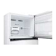 LG Top freezer Refrigerator 423L Gross Capacity, Smart Inverter™ , White Color, detail view of bottom fridge handle, GNB-582GVWP, thumbnail 8