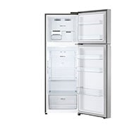 LG Top freezer Refrigerator 360L Gross Capacity, Smart Inverter™, Silver Color, front open view, GNB-542GVLP, thumbnail 9