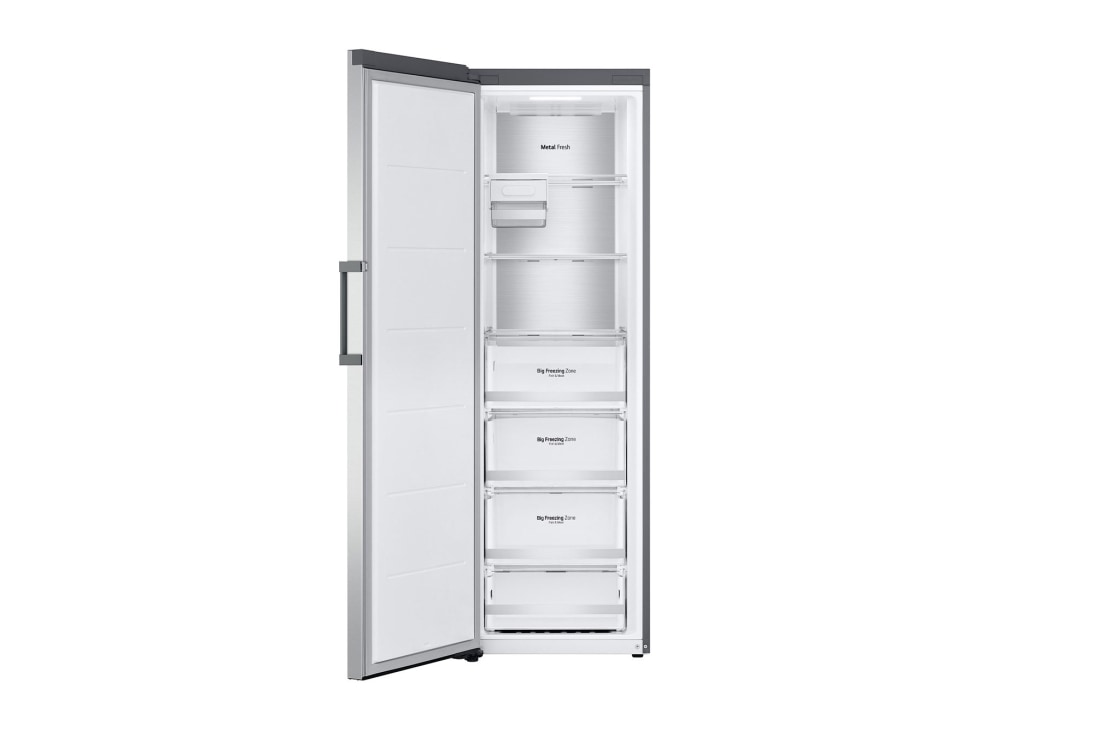 LG 324L Total No Frost Upright Freezer,  Smart Inverter Compressor, Stainless Steel Finish, GC-B514ELFM, thumbnail 3