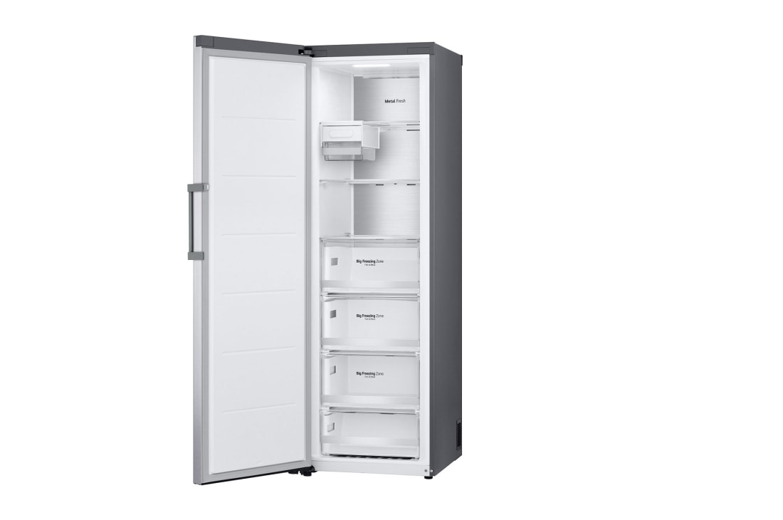 LG 324L Total No Frost Upright Freezer,  Smart Inverter Compressor, Stainless Steel Finish, GC-B514ELFM, thumbnail 8