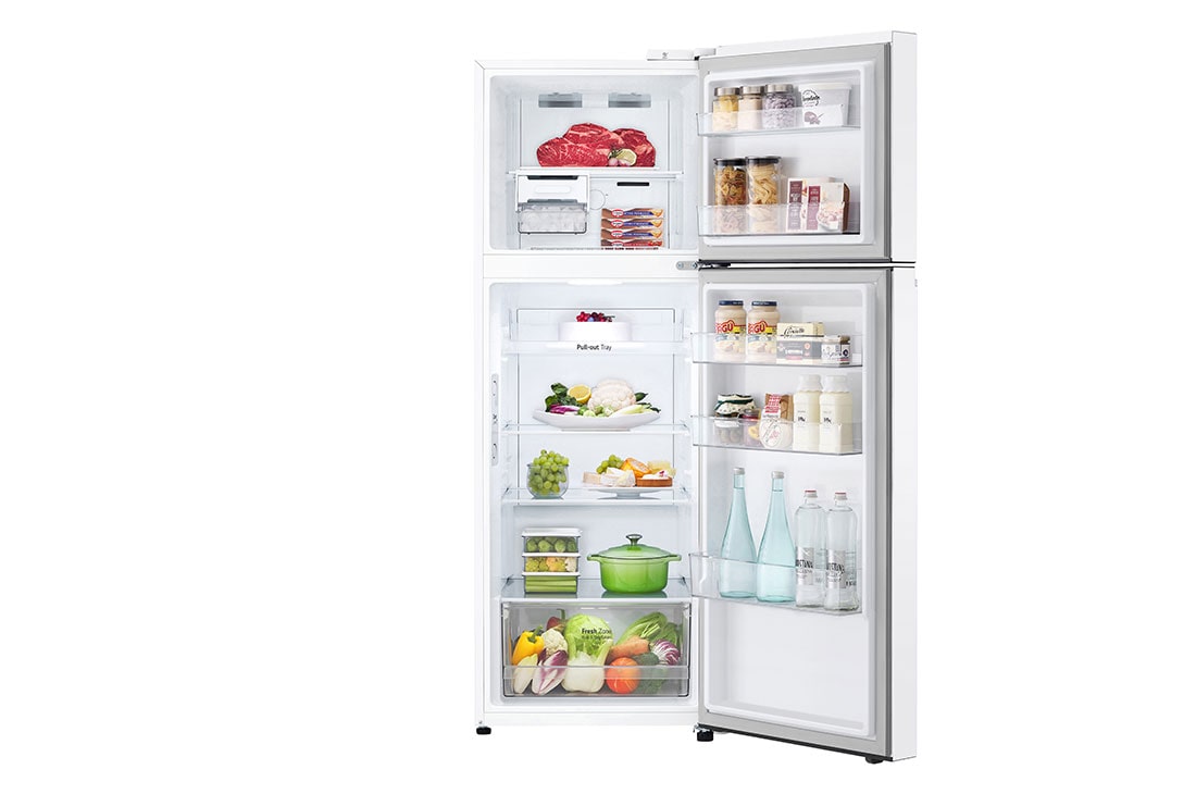 LG Top freezer Refrigerator 360L Gross Capacity, Smart Inverter™ , White Color, GNB-542GVWP, thumbnail 2