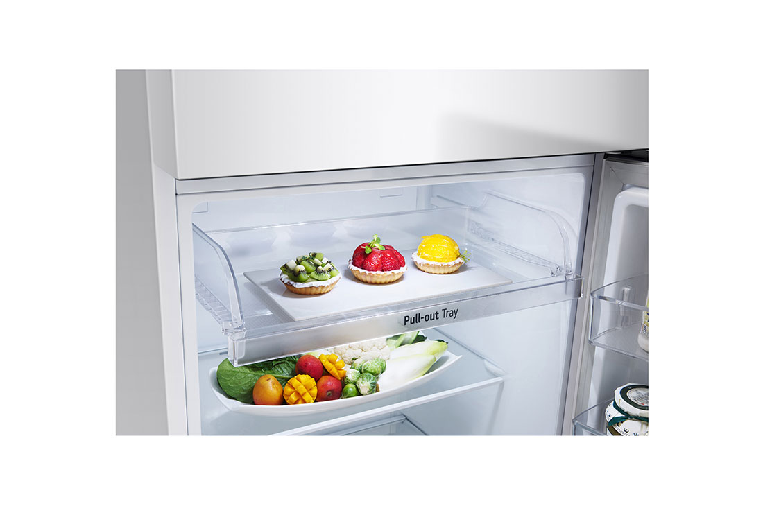 LG Top freezer Refrigerator 360L Gross Capacity, Smart Inverter™ , White Color, GNB-542GVWP, thumbnail 6