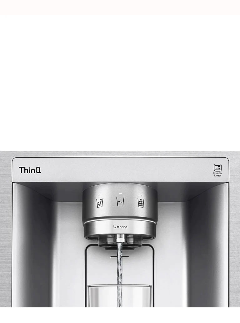 A video starts zoomed in on the water dispenser. 