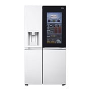 LG InstaView™ ThinQ™ 611L Side by Side Refrigerator, UVnano™, LINEARCooling™, ThinQ™ in White color, GCX-287TNW, GCX-287TVW, thumbnail 1