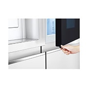 LG InstaView™ ThinQ™ 611L Side by Side Refrigerator, UVnano™, LINEARCooling™, ThinQ™ in White color, GCX-287TNW, GCX-287TVW, thumbnail 5