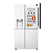 LG InstaView™ ThinQ™ 611L Side by Side Refrigerator, UVnano™, LINEARCooling™, ThinQ™ in White color, GCX-287TNW, GCX-287TVW, thumbnail 11
