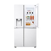 LG Door-in-Door™ ThinQ™ Side by Side 611L Refrigerator, UVnano™, LINEARCooling™, ThinQ™ in White color, LG Door-in-Door™ ThinQ™ Side by Side 611L Refrigerator, UVnano™, LINEARCooling™, ThinQ™ in White color, GCJ-287GNW, thumbnail 8