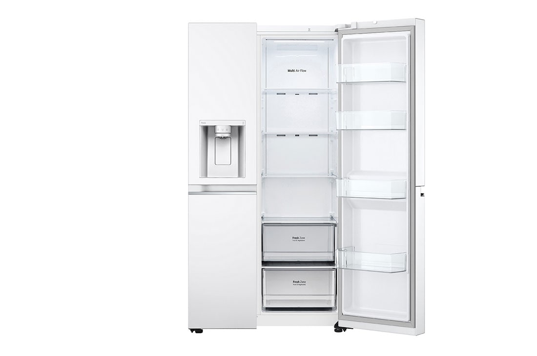 LG Side by Side 617L Refrigerator, ThinQ™, LINEARCooling™, White color, GCL-287GVW, thumbnail 10