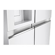 LG Side by Side 617L Refrigerator, ThinQ™, LINEARCooling™, White color, GCL-287GVW, thumbnail 3