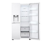 LG Side by Side 617L Refrigerator, ThinQ™, LINEARCooling™, White color, GCL-287GVW, thumbnail 10