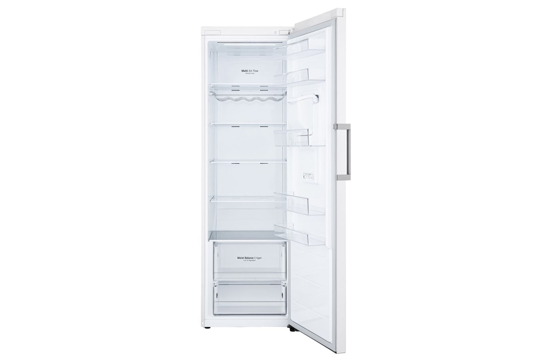 LG 384L Upright Refrigerator, LINEARCooling™ in White color, Front Open, GC-F511EQDM, thumbnail 3
