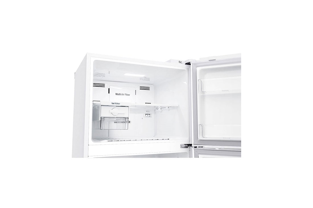 LG Top Mount Refrigerator, Smart Inverter, 438L, White, freezer details, GR-C639HWCL, thumbnail 4