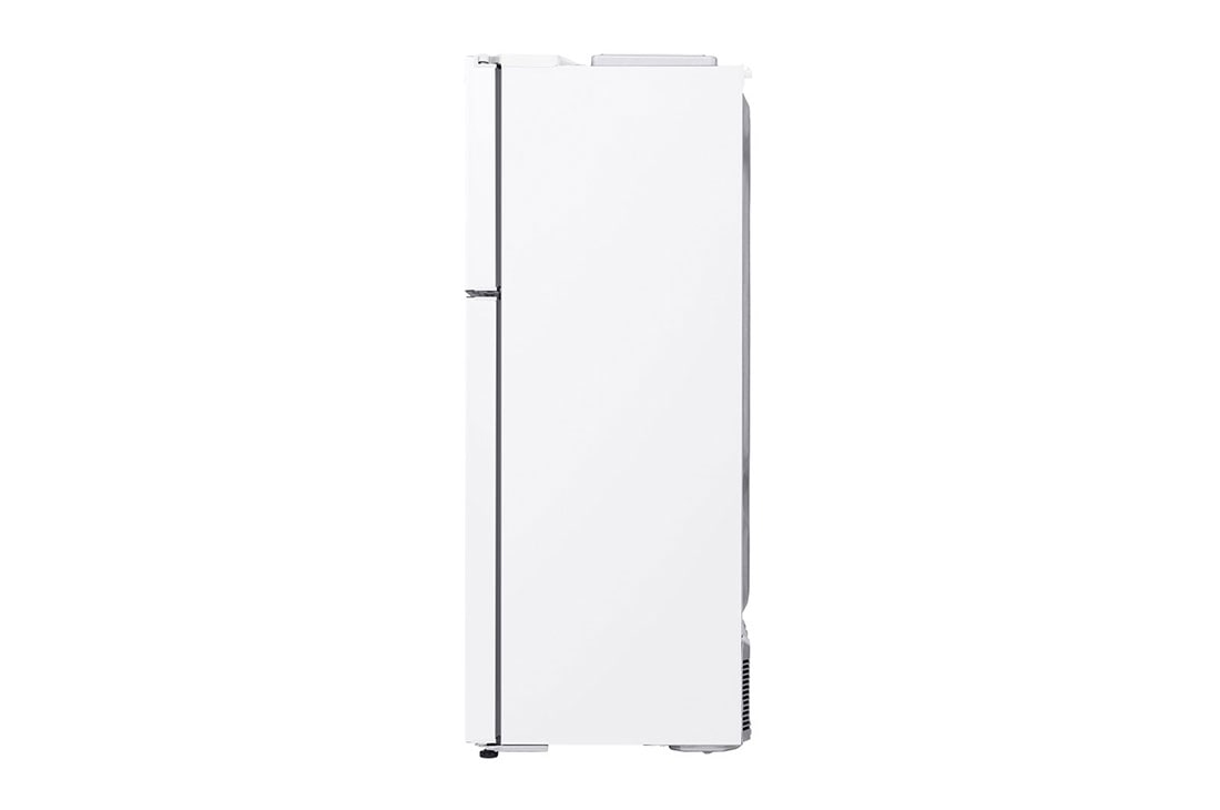 LG Top Mount Refrigerator, Smart Inverter, 438L, White, side view, GR-C639HWCL, thumbnail 13