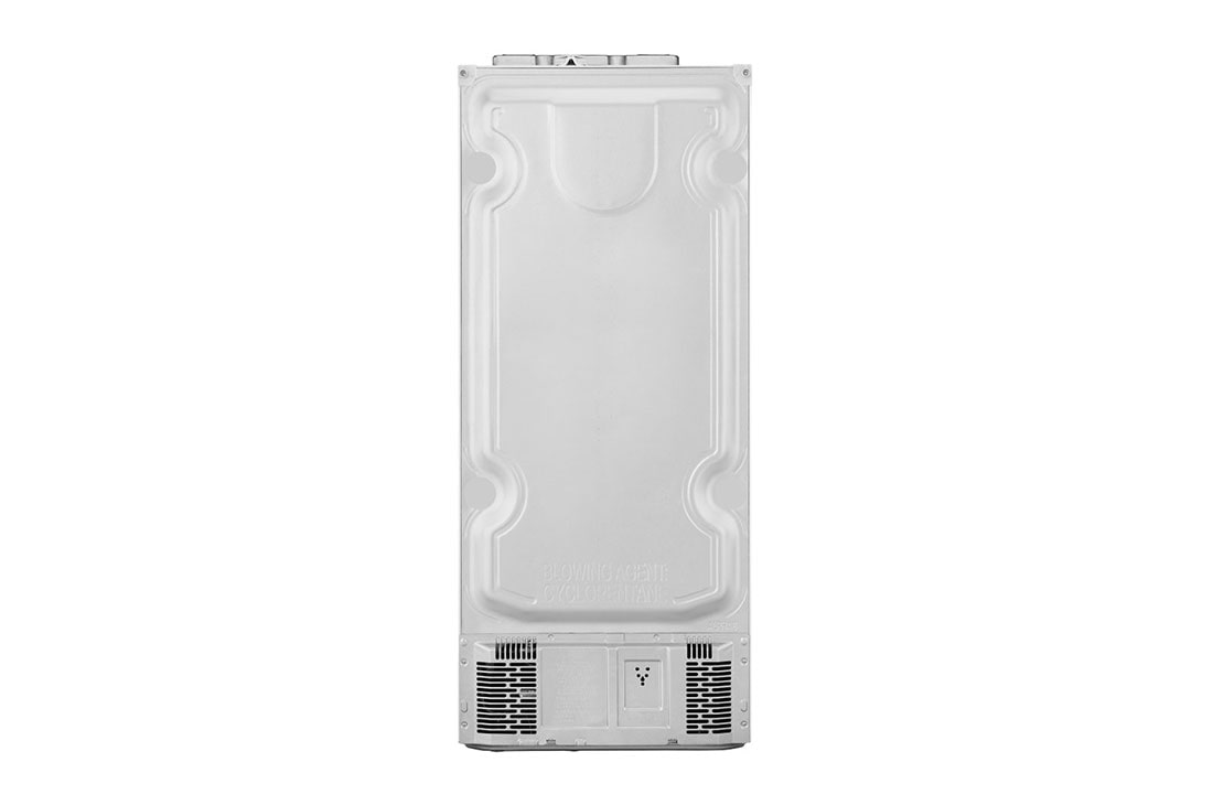 LG Top Mount Refrigerator, Smart Inverter, 438L, White, back view, GR-C639HWCL, thumbnail 14
