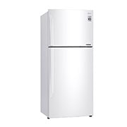 LG Top Mount Refrigerator, Smart Inverter, 438L, White, right side view, GR-C639HWCL, thumbnail 11