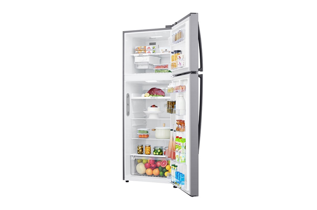 LG Top Mount Refrigerator, Smart Inverter, 438L, Silver, Drawer without food, GR-C639HLCL, thumbnail 5