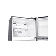 LG Top Mount Refrigerator, Smart Inverter, 438L, Silver, Front all door open without food view, GR-C639HLCL, thumbnail 3