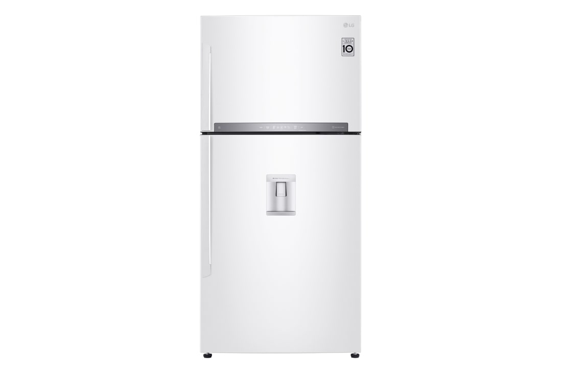 LG Top Freezer Refrigerator 630L Gross Capacity, DoorCooling⁺™, Hygiene FRESH⁺™ , White Color., Front view, GRM-832DHWI